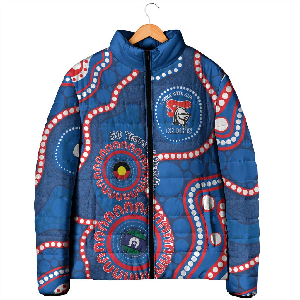 Knights NAIDOC Week 2026 Personalised Padded Jacket 50 Years of Deadly Aboriginal Art
