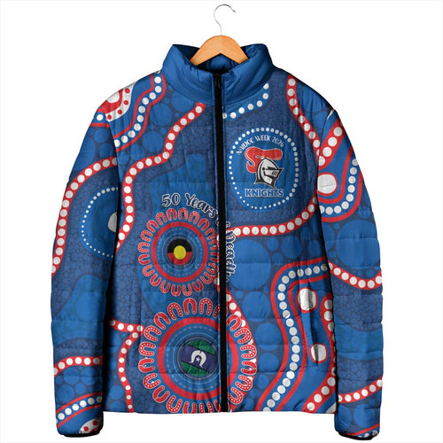 Knights NAIDOC Week 2026 Personalised Padded Jacket 50 Years of Deadly Aboriginal Art
