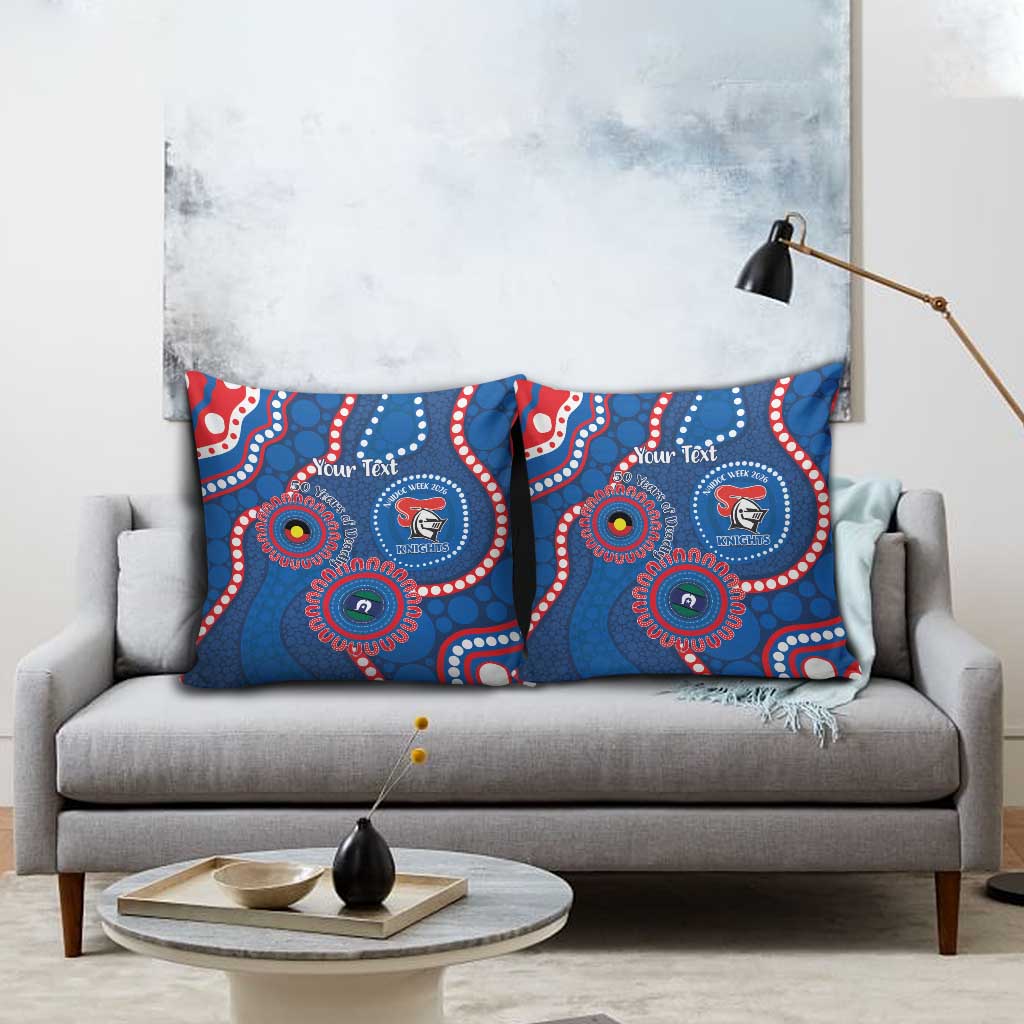 Knights NAIDOC Week 2026 Personalised Pillow Cover 50 Years of Deadly Aboriginal Art