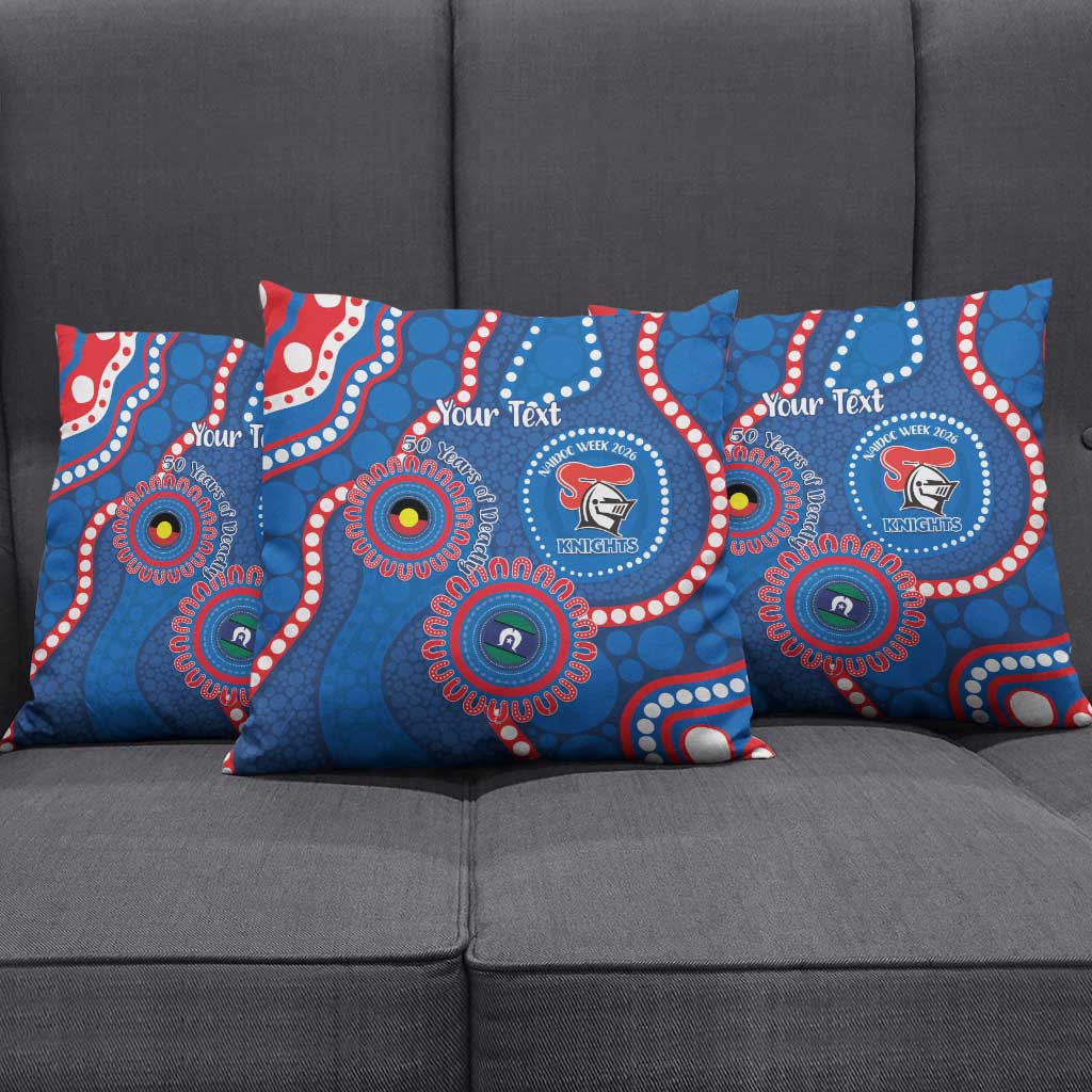 Knights NAIDOC Week 2026 Personalised Pillow Cover 50 Years of Deadly Aboriginal Art