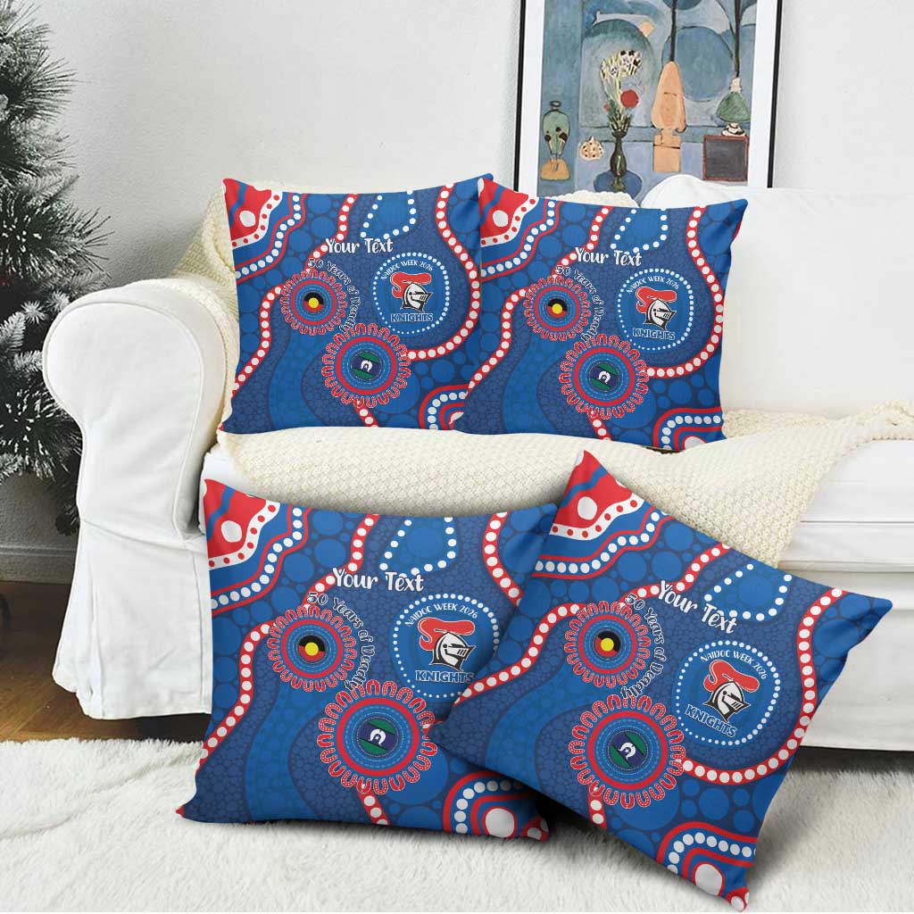 Knights NAIDOC Week 2026 Personalised Pillow Cover 50 Years of Deadly Aboriginal Art