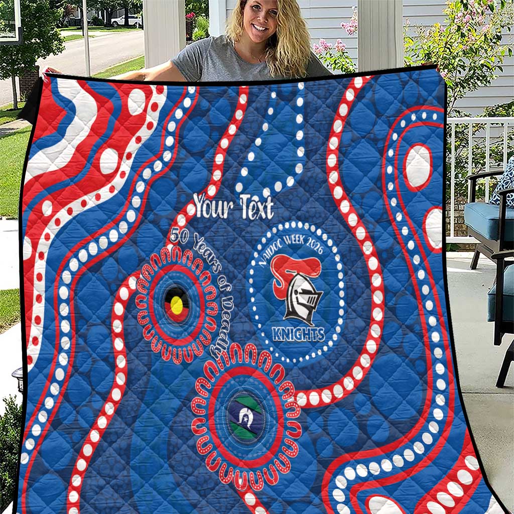 Knights NAIDOC Week 2026 Personalised Quilt 50 Years of Deadly Aboriginal Art