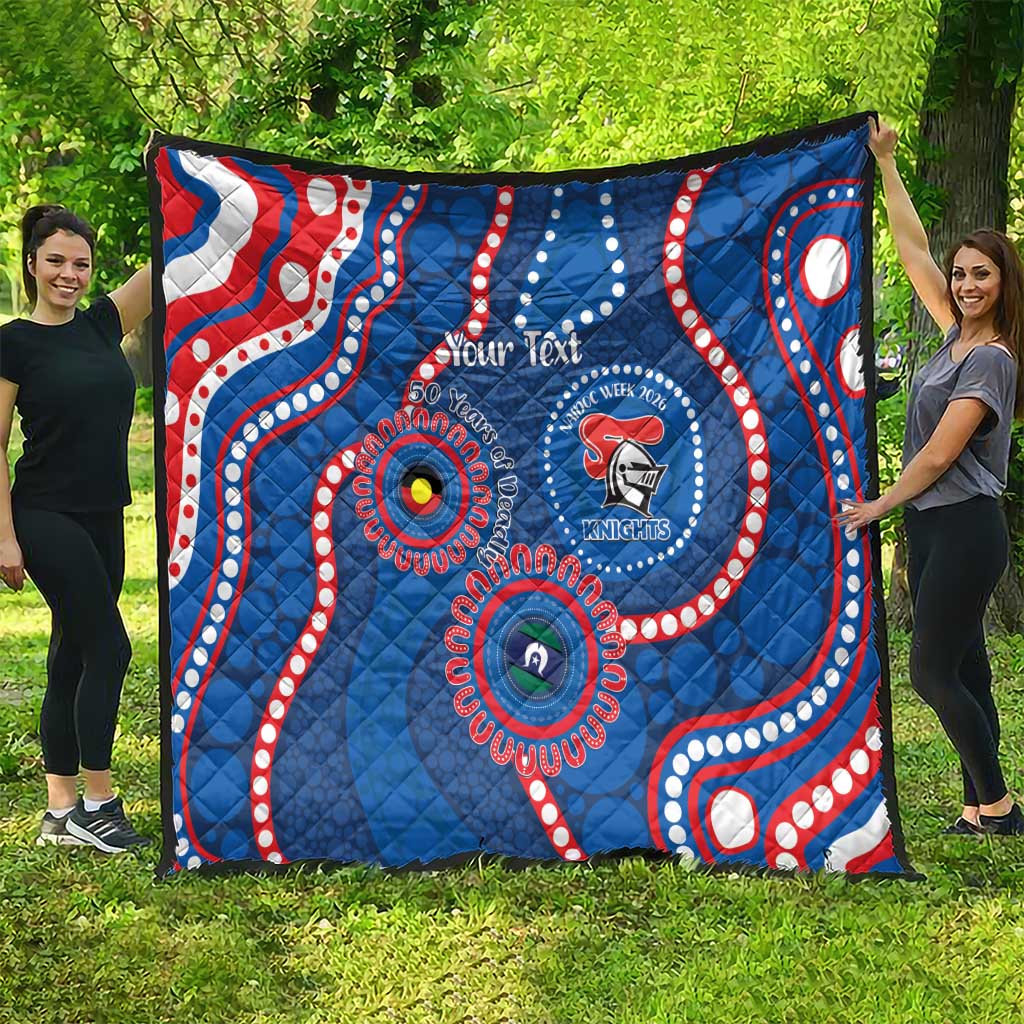 Knights NAIDOC Week 2026 Personalised Quilt 50 Years of Deadly Aboriginal Art