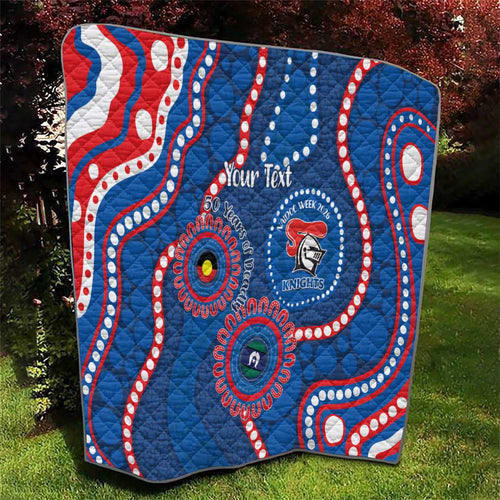Knights NAIDOC Week 2026 Personalised Quilt 50 Years of Deadly Aboriginal Art