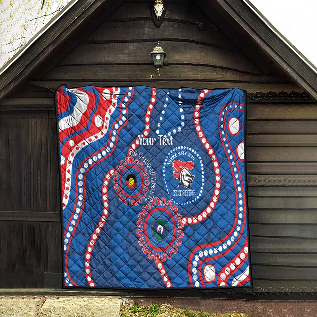 Knights NAIDOC Week 2026 Personalised Quilt 50 Years of Deadly Aboriginal Art