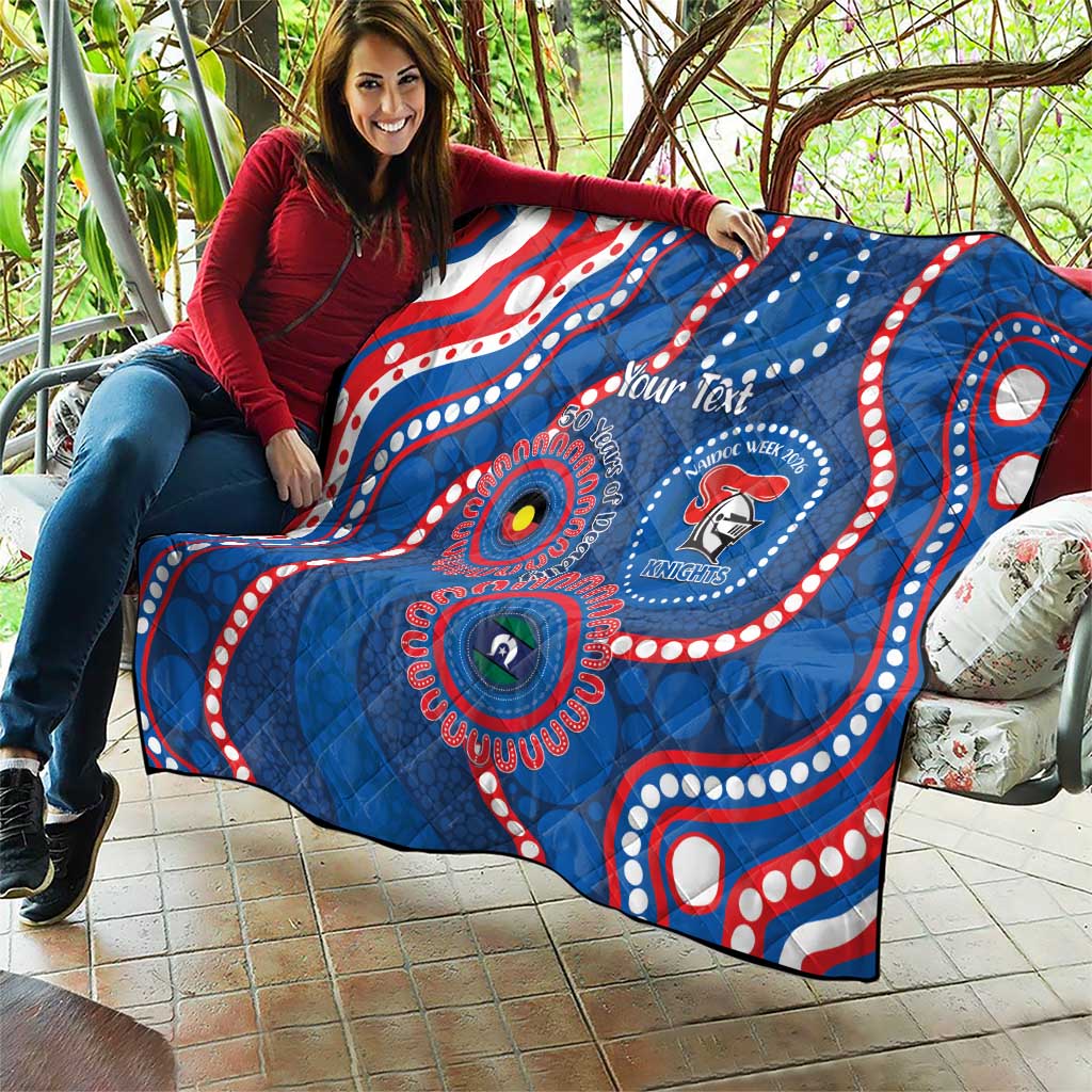 Knights NAIDOC Week 2026 Personalised Quilt 50 Years of Deadly Aboriginal Art