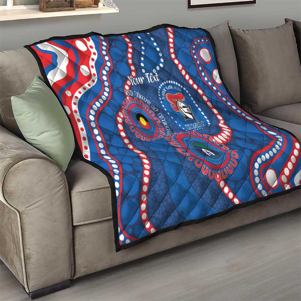 Knights NAIDOC Week 2026 Personalised Quilt 50 Years of Deadly Aboriginal Art