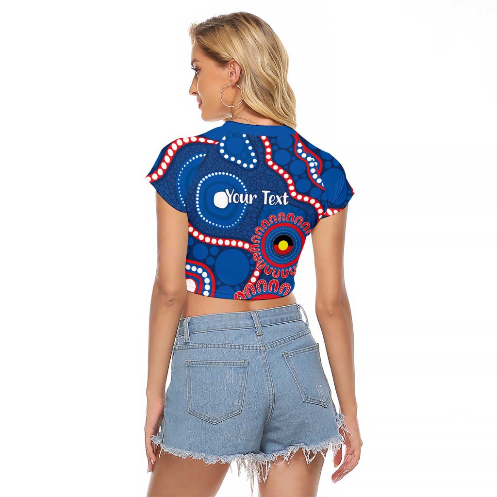 Knights NAIDOC Week 2026 Personalised Raglan Cropped T Shirt 50 Years of Deadly Aboriginal Art