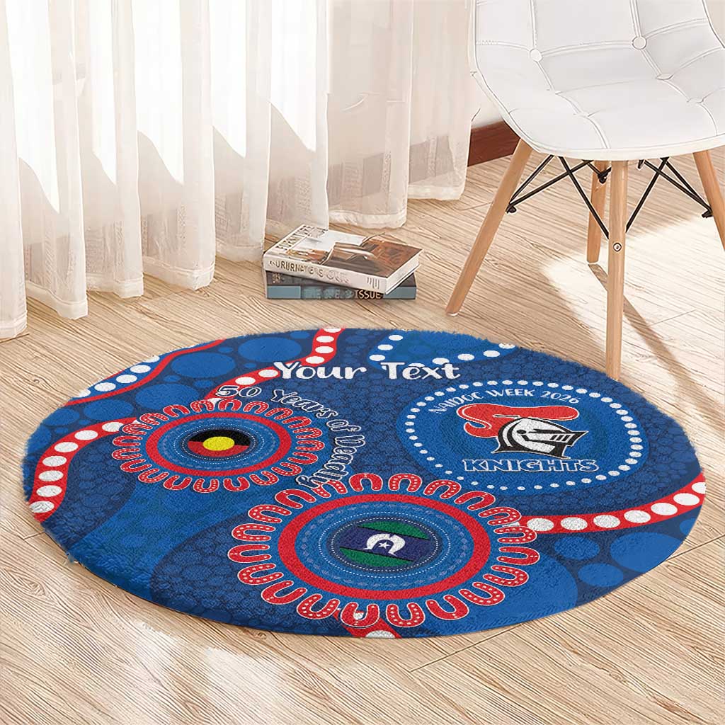 Knights NAIDOC Week 2026 Personalised Round Carpet 50 Years of Deadly Aboriginal Art