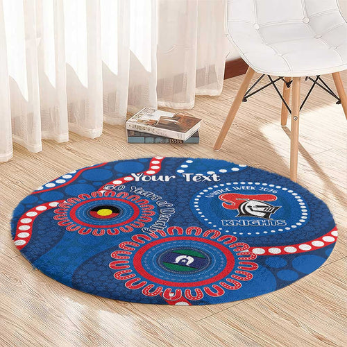 Knights NAIDOC Week 2026 Personalised Round Carpet 50 Years of Deadly Aboriginal Art