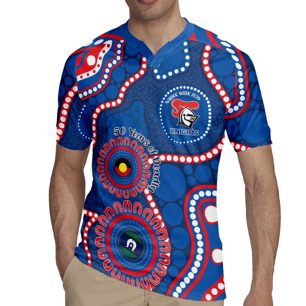 Knights NAIDOC Week 2026 Personalised Rugby Jersey 50 Years of Deadly Aboriginal Art