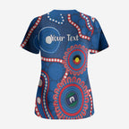 Knights NAIDOC Week 2026 Personalised Scrub Top 50 Years of Deadly Aboriginal Art