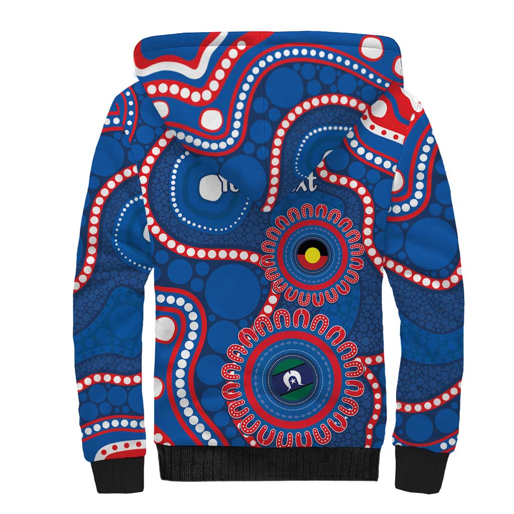 Knights NAIDOC Week 2026 Personalised Sherpa Hoodie 50 Years of Deadly Aboriginal Art