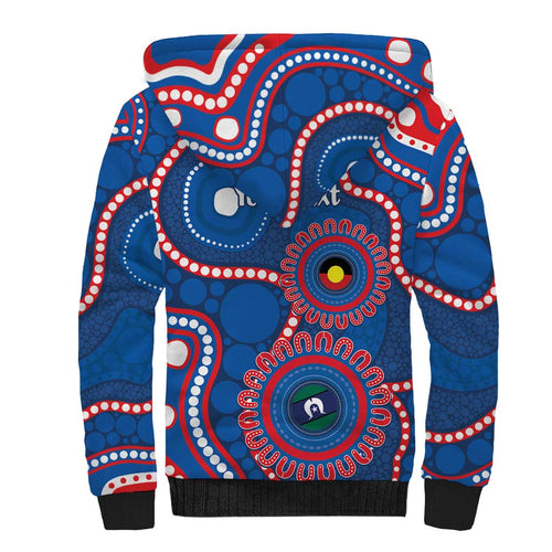 Knights NAIDOC Week 2026 Personalised Sherpa Hoodie 50 Years of Deadly Aboriginal Art