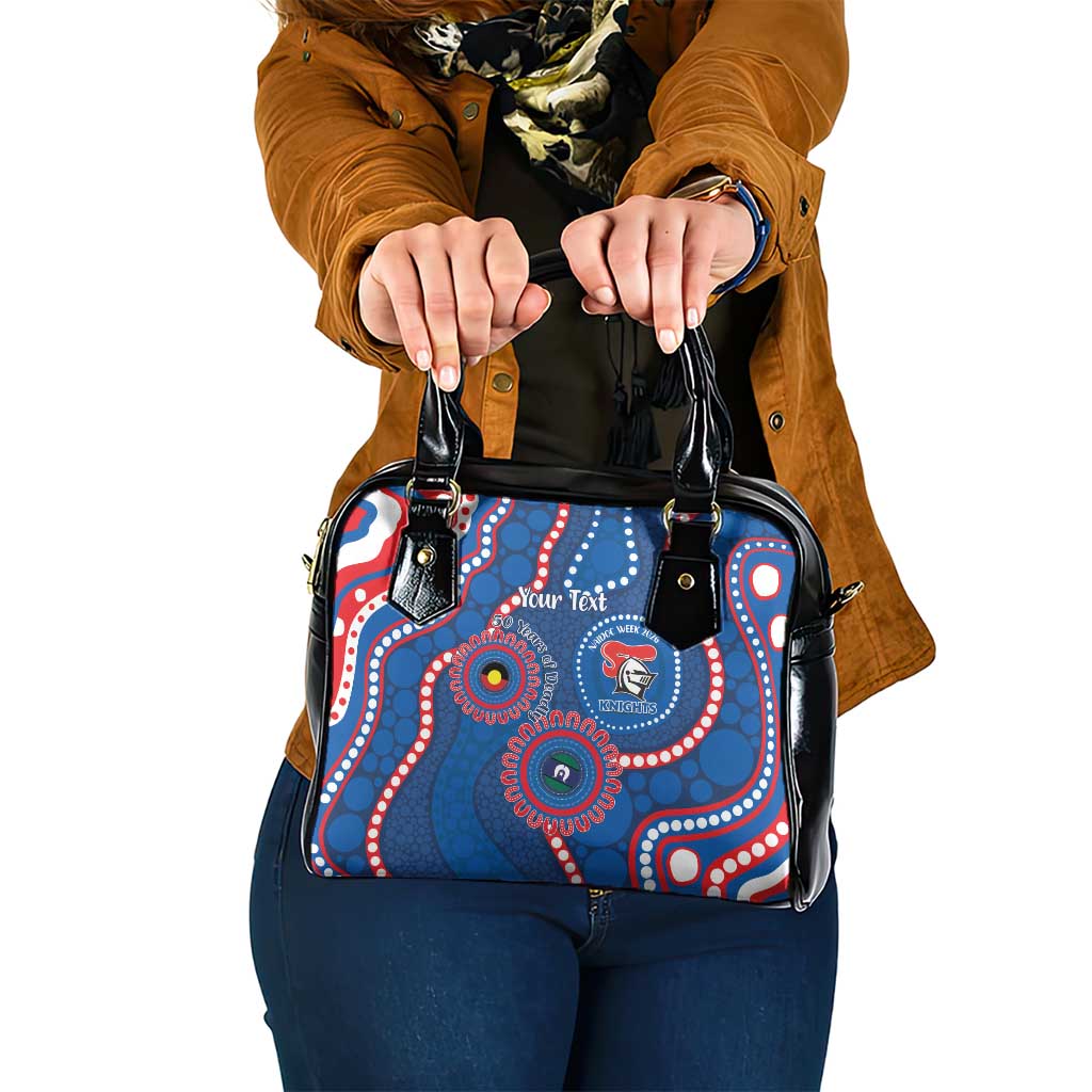 Knights NAIDOC Week 2026 Personalised Shoulder Handbag 50 Years of Deadly Aboriginal Art