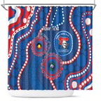 Knights NAIDOC Week 2026 Personalised Shower Curtain 50 Years of Deadly Aboriginal Art