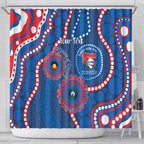 Knights NAIDOC Week 2026 Personalised Shower Curtain 50 Years of Deadly Aboriginal Art