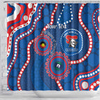 Knights NAIDOC Week 2026 Personalised Shower Curtain 50 Years of Deadly Aboriginal Art