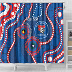 Knights NAIDOC Week 2026 Personalised Shower Curtain 50 Years of Deadly Aboriginal Art