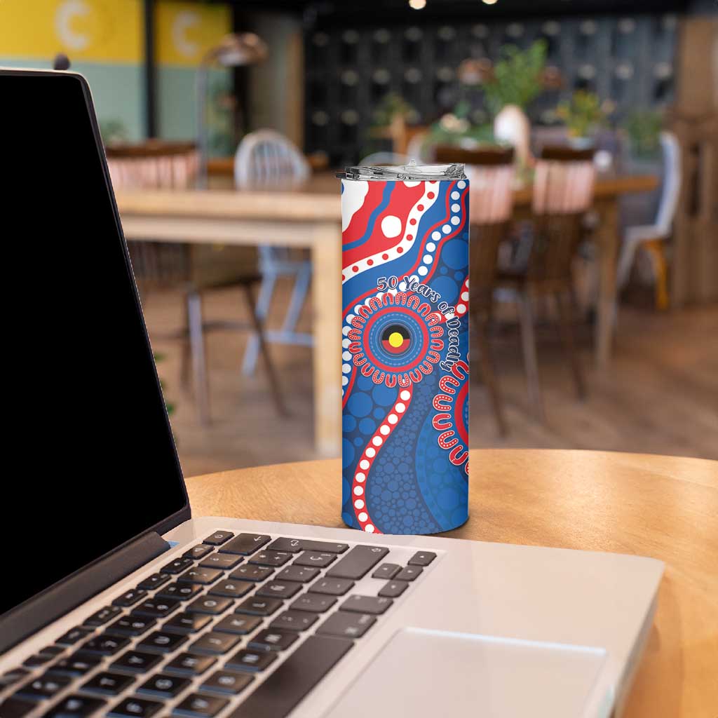 Knights NAIDOC Week 2026 Personalised Skinny Tumbler 50 Years of Deadly Aboriginal Art