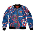 Knights NAIDOC Week 2026 Personalised Sleeve Zip Bomber Jacket 50 Years of Deadly Aboriginal Art