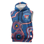 Knights NAIDOC Week 2026 Personalised Sleeveless Hoodie 50 Years of Deadly Aboriginal Art