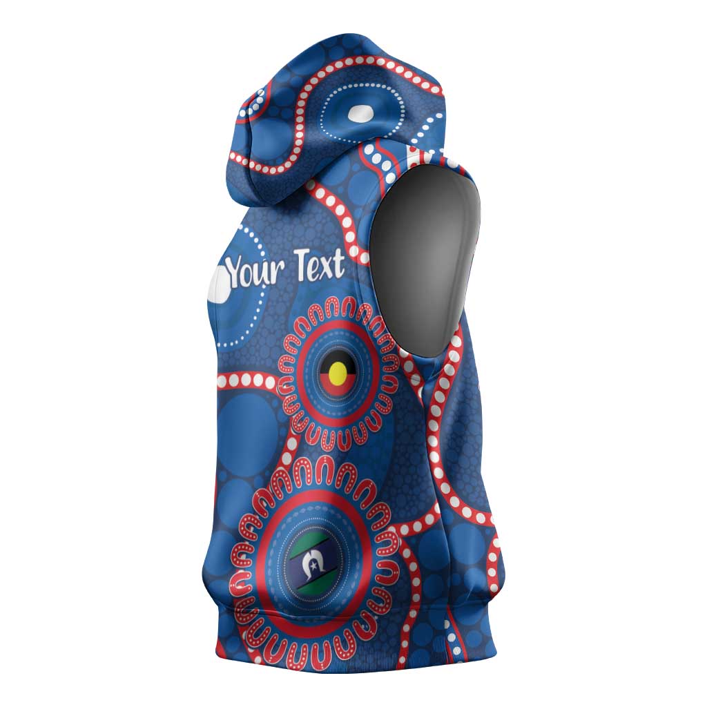 Knights NAIDOC Week 2026 Personalised Sleeveless Hoodie 50 Years of Deadly Aboriginal Art