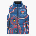 Knights NAIDOC Week 2026 Personalised Sleeveless Puffer Jacket 50 Years of Deadly Aboriginal Art