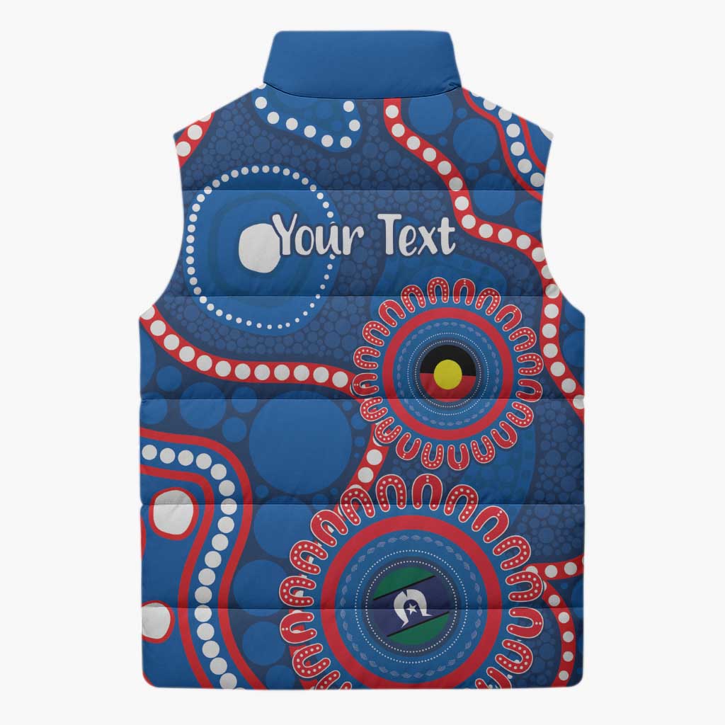 Knights NAIDOC Week 2026 Personalised Sleeveless Puffer Jacket 50 Years of Deadly Aboriginal Art