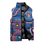 Knights NAIDOC Week 2026 Personalised Sleeveless Puffer Jacket 50 Years of Deadly Aboriginal Art