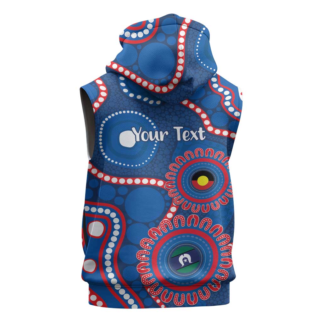 Knights NAIDOC Week 2026 Personalised Sleeveless Zip Hoodie 50 Years of Deadly Aboriginal Art