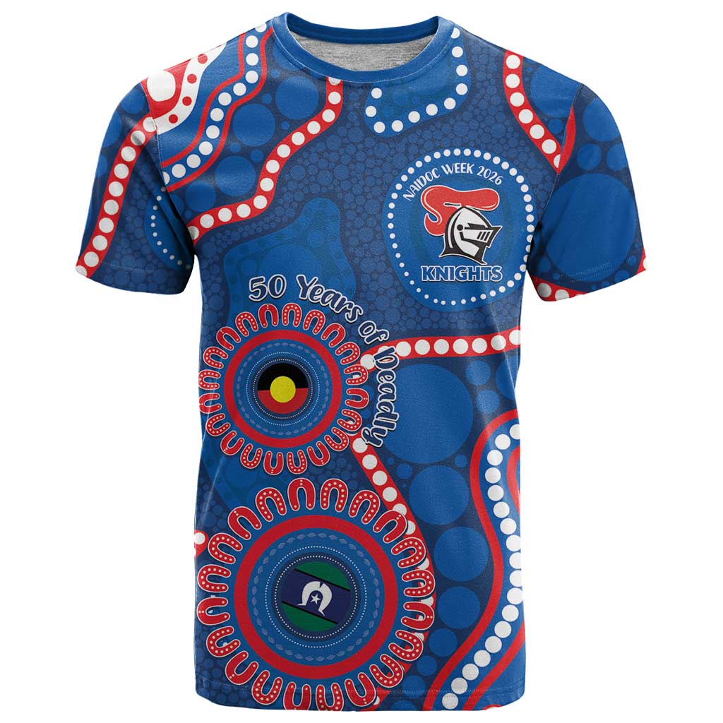 Knights NAIDOC Week 2026 Personalised T Shirt 50 Years of Deadly Aboriginal Art