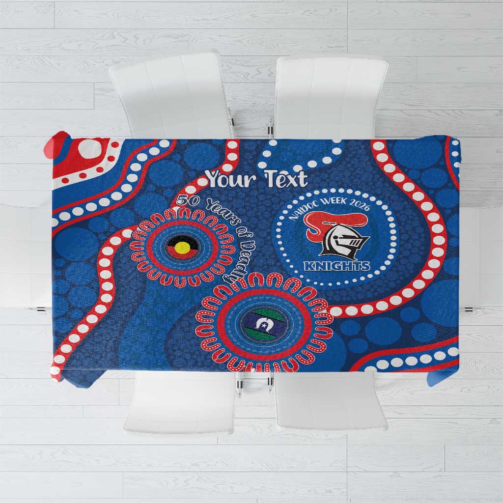Knights NAIDOC Week 2026 Personalised Tablecloth 50 Years of Deadly Aboriginal Art