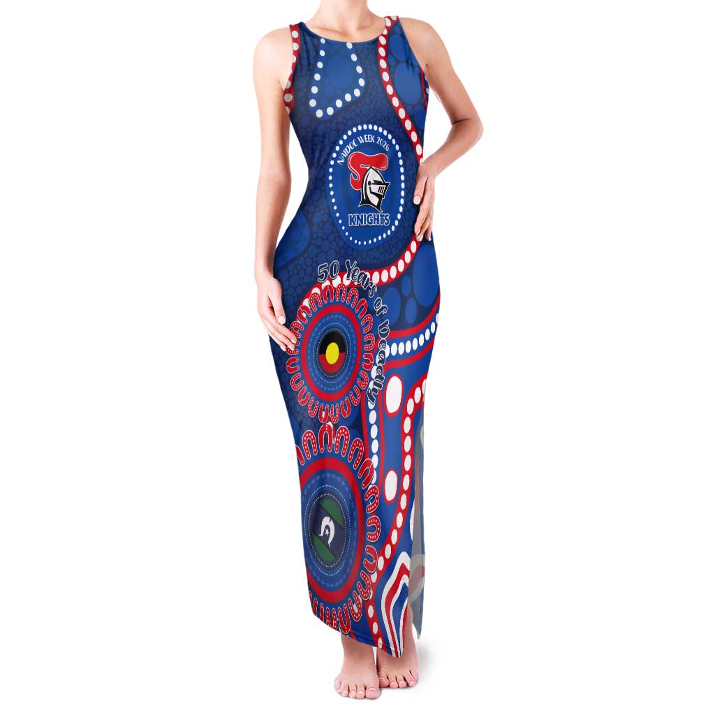 Knights NAIDOC Week 2026 Personalised Tank Maxi Dress 50 Years of Deadly Aboriginal Art