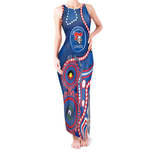 Knights NAIDOC Week 2026 Personalised Tank Maxi Dress 50 Years of Deadly Aboriginal Art