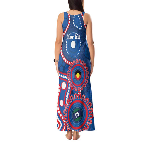 Knights NAIDOC Week 2026 Personalised Tank Maxi Dress 50 Years of Deadly Aboriginal Art