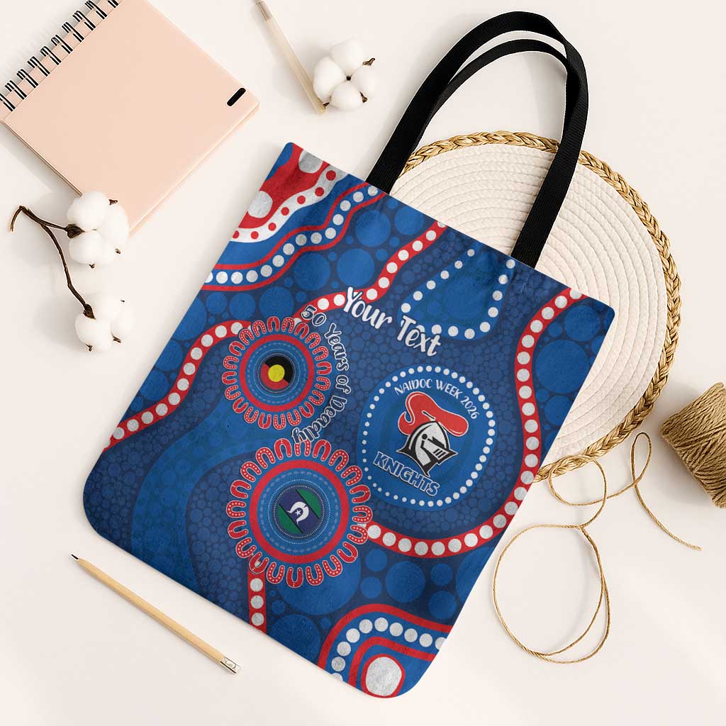 Knights NAIDOC Week 2026 Personalised Tote Bag 50 Years of Deadly Aboriginal Art