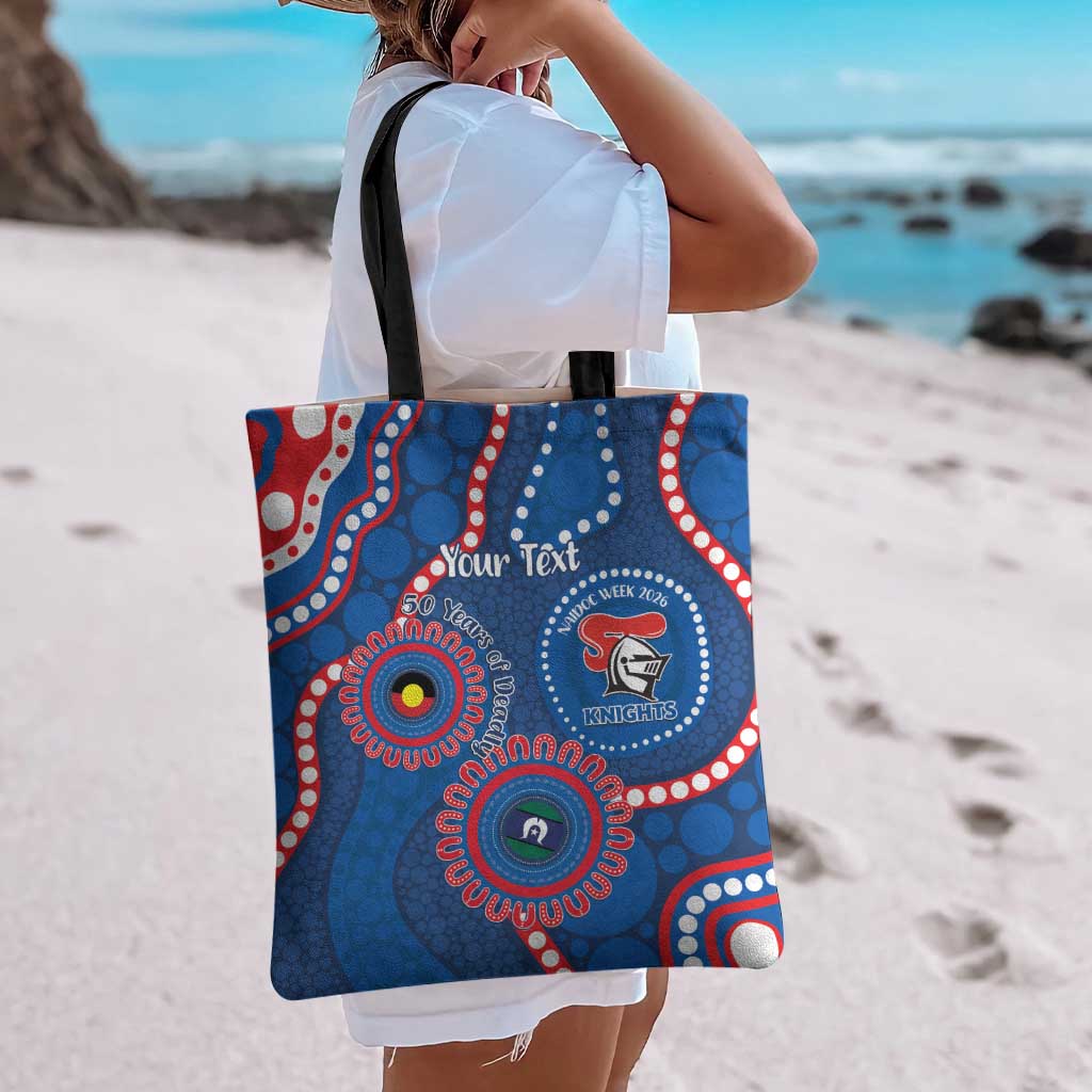 Knights NAIDOC Week 2026 Personalised Tote Bag 50 Years of Deadly Aboriginal Art
