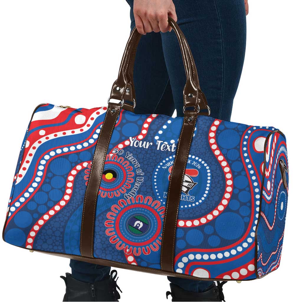 Knights NAIDOC Week 2026 Personalised Travel Bag 50 Years of Deadly Aboriginal Art