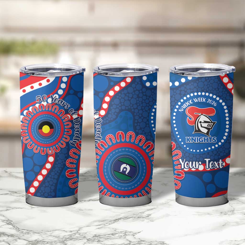 Knights NAIDOC Week 2026 Personalised Tumbler Cup 50 Years of Deadly Aboriginal Art