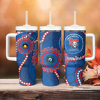 Knights NAIDOC Week 2026 Personalised Tumbler With Handle 50 Years of Deadly Aboriginal Art