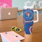 Knights NAIDOC Week 2026 Personalised Tumbler With Handle 50 Years of Deadly Aboriginal Art