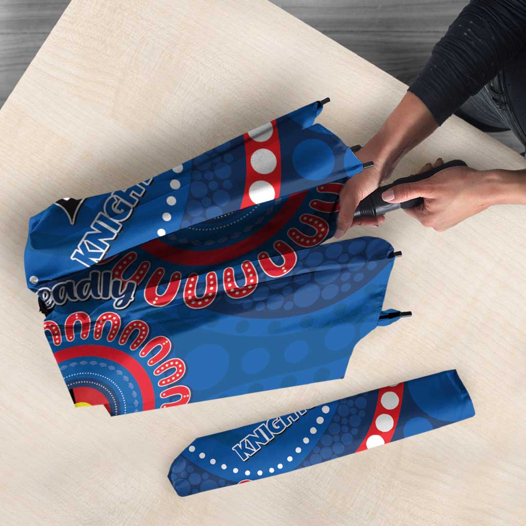 Knights NAIDOC Week 2026 Personalised Umbrella 50 Years of Deadly Aboriginal Art