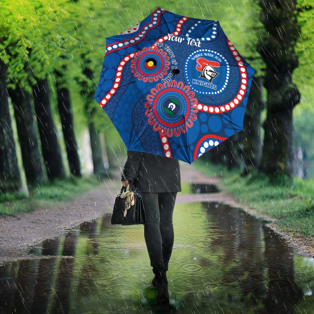 Knights NAIDOC Week 2026 Personalised Umbrella 50 Years of Deadly Aboriginal Art