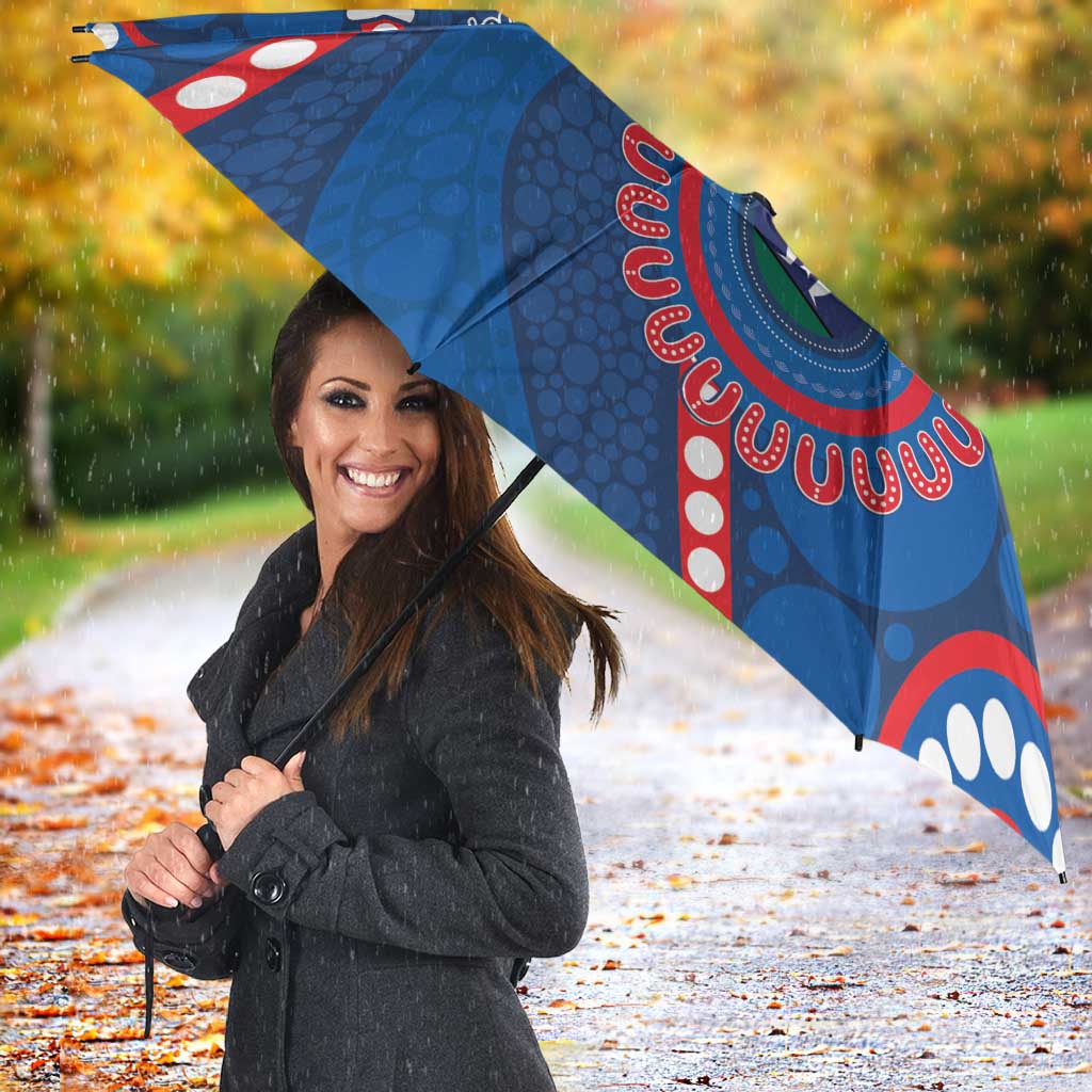 Knights NAIDOC Week 2026 Personalised Umbrella 50 Years of Deadly Aboriginal Art