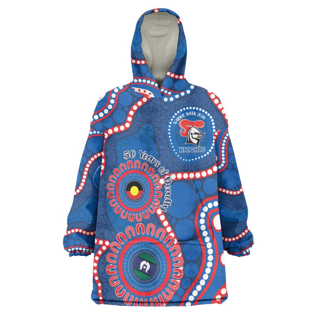 Knights NAIDOC Week 2026 Personalised Wearable Blanket Hoodie 50 Years of Deadly Aboriginal Art