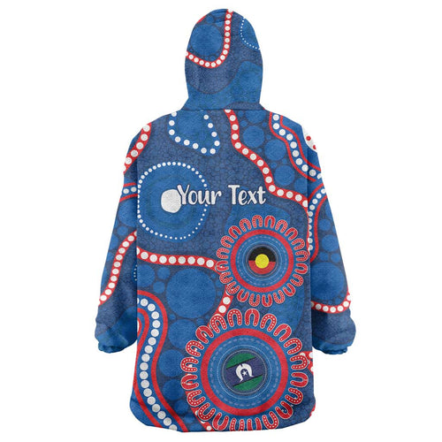 Knights NAIDOC Week 2026 Personalised Wearable Blanket Hoodie 50 Years of Deadly Aboriginal Art