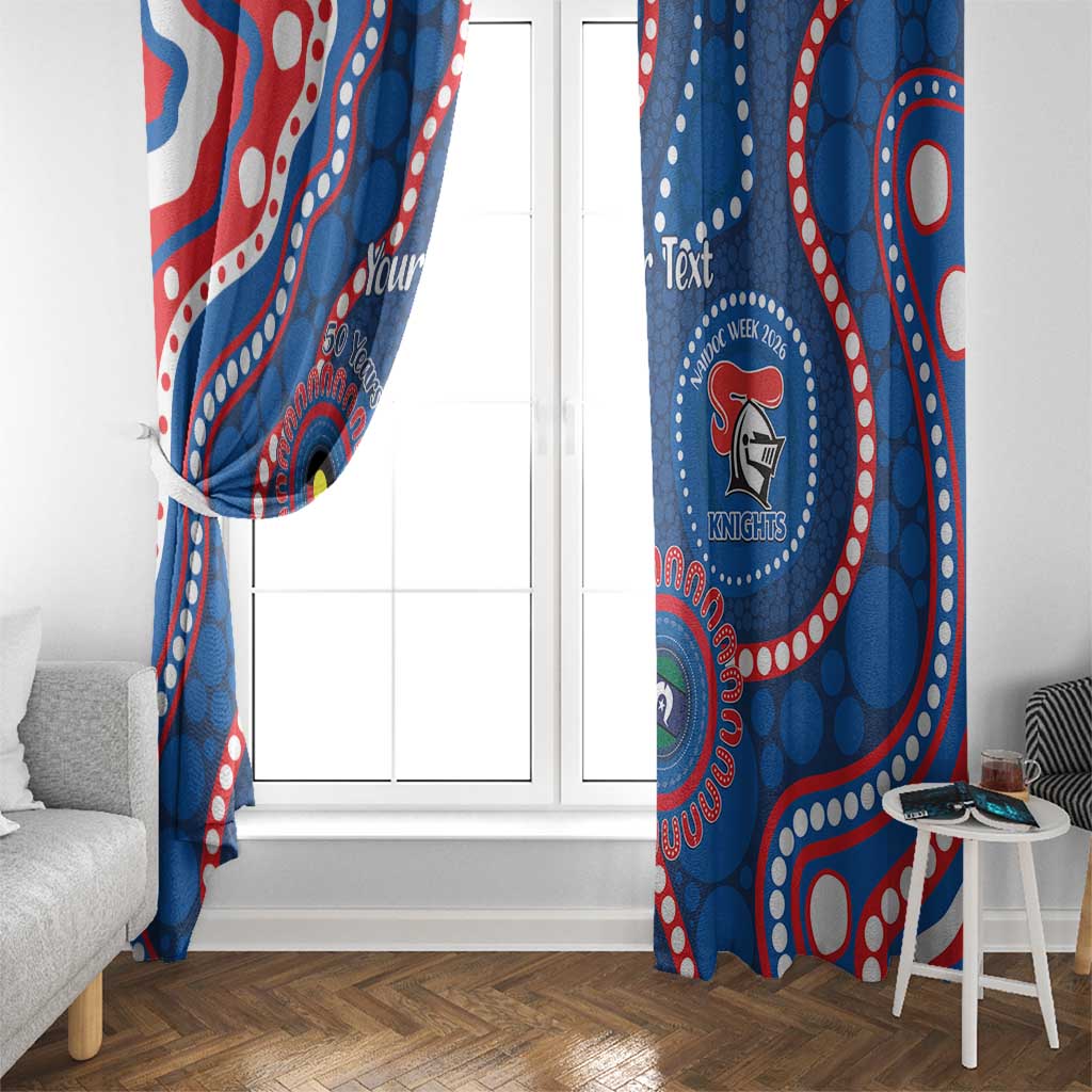 Knights NAIDOC Week 2026 Personalised Window Curtain 50 Years of Deadly Aboriginal Art