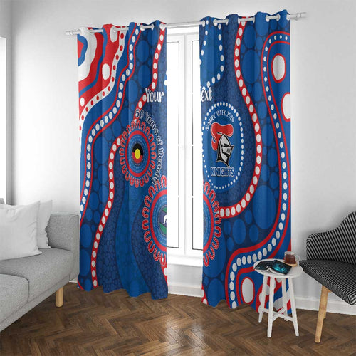 Knights NAIDOC Week 2026 Personalised Window Curtain 50 Years of Deadly Aboriginal Art