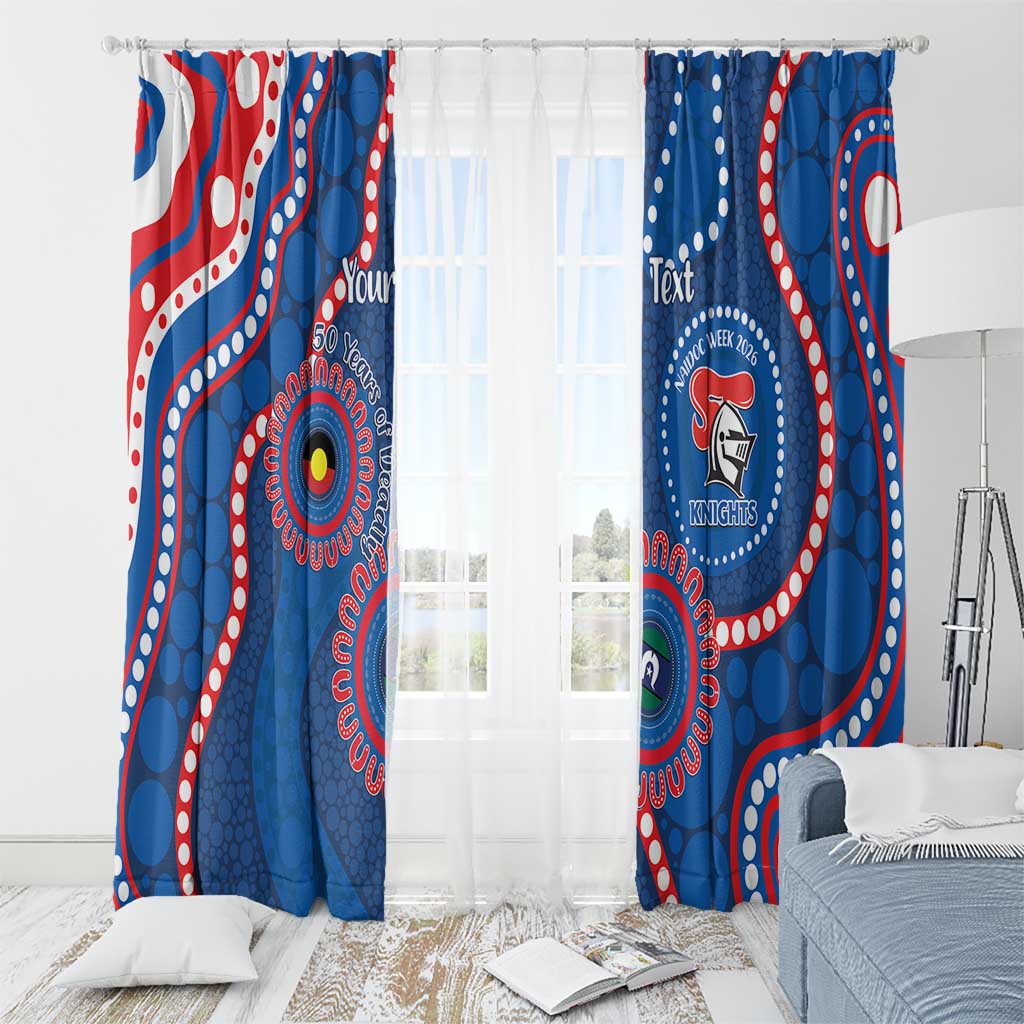 Knights NAIDOC Week 2026 Personalised Window Curtain 50 Years of Deadly Aboriginal Art